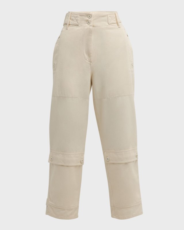 Gilbert Cropped Straight-Leg Cotton Pants